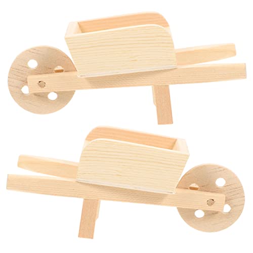 DIKACA 2 Stck. CART -Modell Mini winzig kleines Schubkarrendekor kleine Schubkarre Puppenhaus-Schubkarre-Modell Puppenhaus Schubkarre Holz DIKACA 2 Stck. CART -Modell Mini winzig kleines Schubkarrendekor kleine Schubkarre Puppenhaus-Schubkarre-Modell Puppenhaus Schubkarre Holz von DIKACA