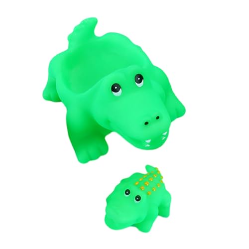 DIKACA 2 Stück Cartoon-Krokodil wasserspielzeug kinderwasserspielzeuge kinderspielzeug Kinderzimmer spielzeuge für Plastikspielzeug Cartoon- PVC Green von DIKACA