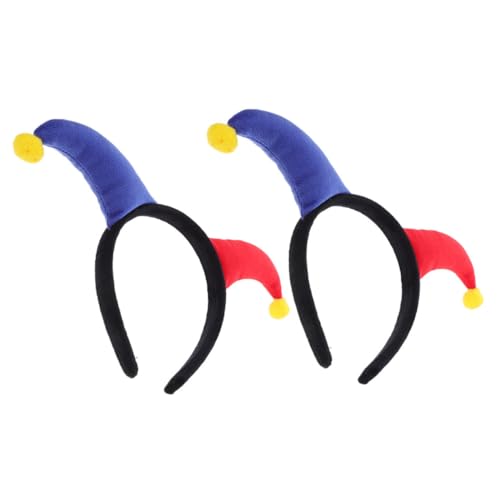 DIKACA 2 Stück Clown Cosplay Haarband Halloween Lustiger Clown Kopfschmuck Festival Dress up Prop von DIKACA