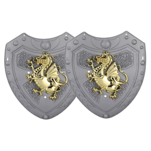 DIKACA 2 Stück Drachen Schild für Robuste Kostümaccessoires für Rollenspiele und Halloween für Fantasievolles und Gruppenaktivitäten DIKACA 2 Stück Drachen Schild für Robuste Kostümaccessoires für Rollenspiele und Halloween für Fantasievolles und Gruppenaktivitäten von DIKACA