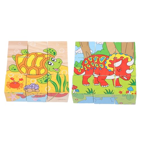 DIKACA 2 Stück Dreidimensionales Holzpuzzle baustein Cartoon-Rätsel Cartoon-Puzzle Holzpuzzle für Bildungsrätsel Rätsel zum frühen Lernen hölzern DIKACA 2 Stück Dreidimensionales Holzpuzzle baustein Cartoon-Rätsel Cartoon-Puzzle Holzpuzzle für Bildungsrätsel Rätsel zum frühen Lernen hölzern von DIKACA