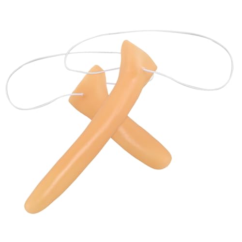 DIKACA 2 Stück Halloween Cosplay Teiliges Lange Nase aus Vinyl Langlebig Stabil für Bühnenperformance Kostümzubehör Hexennase Clown Nase Party Zubehör von DIKACA