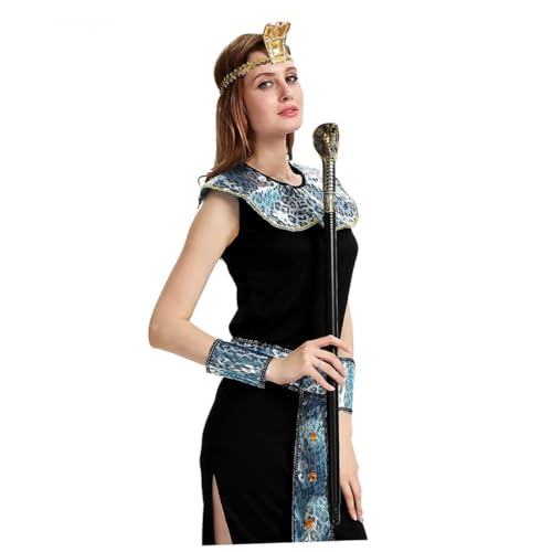 DIKACA 2 Stück Halloween Gehstöcke mit Goldenem Schlangenkopf Kunststoff Kostüm Cosplay Requisite Leichter Partystab für Halloween Cosplay und Fotoaccessoire DIKACA 2 Stück Halloween Gehstöcke mit Goldenem Schlangenkopf Kunststoff Kostüm Cosplay Requisite Leichter Partystab für Halloween Cosplay und Fotoaccessoire von DIKACA