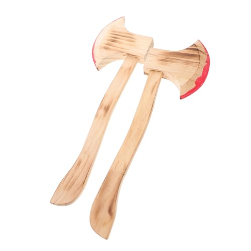 DIKACA Simulierte -Requisite 2 Stück Holzaxt-Spielzeug Blutiges Finish Für Party Cosplay Und Sammeln von DIKACA