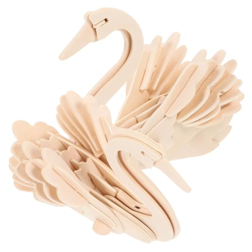 DIKACA 2 Stück Holzpuzzle Kinderpuzzle Kinderspielzeug 3D Puzzles Für Kindermodelle Kinderspielzeug Wildtierpuzzle Lernspielzeug Tiermodell 3D Puzzle Kinderpuzzlespielzeug von DIKACA