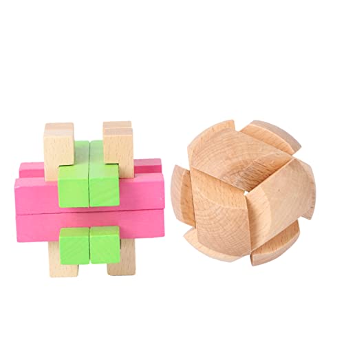 DIKACA 2 Stück Holzspielzeug Für Dreidimensionales Holzspielzeug Zum Zusammenbauen Freischalten Partyspielspielzeug Pädagogisches Hölzern DIKACA 2 Stück Holzspielzeug Für Dreidimensionales Holzspielzeug Zum Zusammenbauen Freischalten Partyspielspielzeug Pädagogisches Hölzern von DIKACA