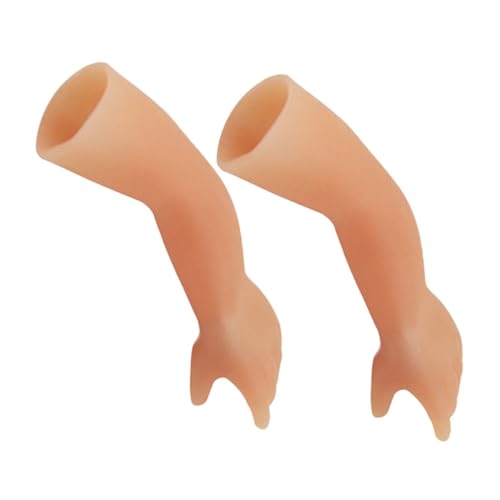 DIKACA 2 Stück Koboldhand Winzige Hand Trick Requisiten Halloween Kleine Hand Winzige Hand Requisiten Halloween Winzige Hand Gastgeschenk Party Gastgeschenke Silikon Winzige Hand Party von DIKACA