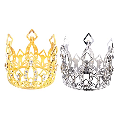 DIKACA 2 Stück Kronenverzierung Geburtstagsfeier Kuchendekoration für Freunde Prinzessin Krone für Legierungskrone Dekoration Krone Aluminiumlegierung Silver Zufällige Farbe DIKACA 2 Stück Kronenverzierung Geburtstagsfeier Kuchendekoration für Freunde Prinzessin Krone für Legierungskrone Dekoration Krone Aluminiumlegierung Silver Zufällige Farbe von DIKACA