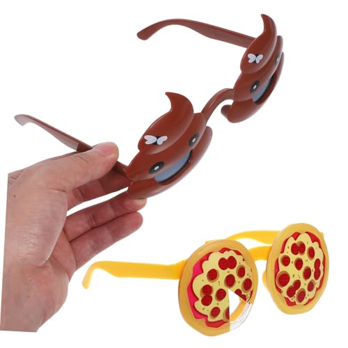 DIKACA 2 Stück Lustige Kostümbrille Kreative Party Requisiten für Erwachsene Fotorequisiten für Halloween Themenfeiern mit Einzigartigem Pizza Kackhaufen Design DIKACA 2 Stück Lustige Kostümbrille Kreative Party Requisiten für Erwachsene Fotorequisiten für Halloween Themenfeiern mit Einzigartigem Pizza Kackhaufen Design von DIKACA