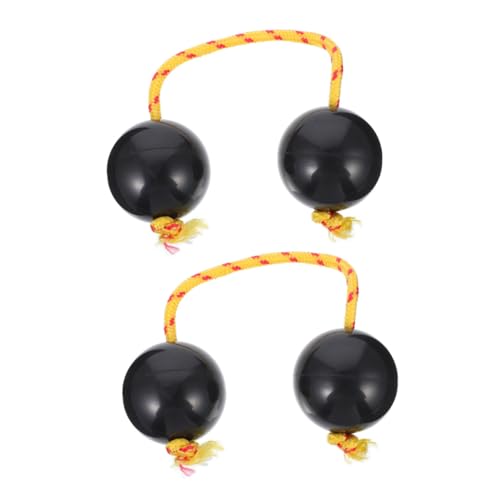 DIKACA 2 Stück Marakas kinderinstrumente musikinstrumente Schlaginstrument klein rhythmisch Finger-Maracas-Shaker Pädagogischer Percussion-Rhythmus-Shaker Abs Black von DIKACA