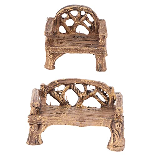 DIKACA 2 Stück Mini -Tisch- Und Stuhlverzierungen Mikrolandschaftsornament Miniaturlandschaftszubehör Bonsai-Ornamente Miniatur-Ornamente Mikrogartenverzierung Harz DIKACA 2 Stück Mini -Tisch- Und Stuhlverzierungen Mikrolandschaftsornament Miniaturlandschaftszubehör Bonsai-Ornamente Miniatur-Ornamente Mikrogartenverzierung Harz von DIKACA