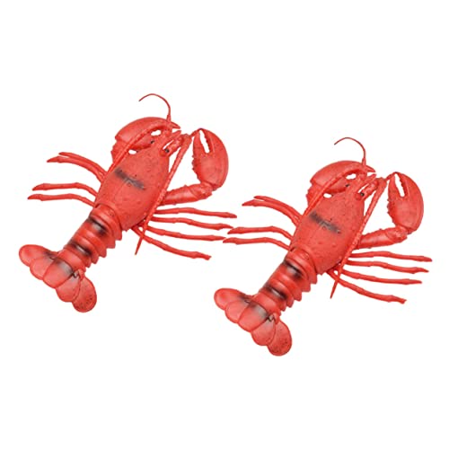 DIKACA 2 Stück Nachahmungshummer -Ornamente Hummer Figur Ozeantiere Figuren Meereslebewesen-Modell künstlicher Hummer realistische Tierfiguren für Meerestiere Gummi rot DIKACA 2 Stück Nachahmungshummer -Ornamente Hummer Figur Ozeantiere Figuren Meereslebewesen-Modell künstlicher Hummer realistische Tierfiguren für Meerestiere Gummi rot von DIKACA