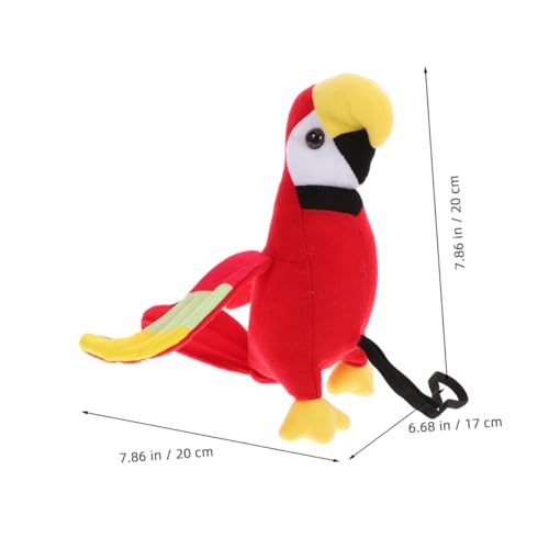 DIKACA 2 Stück Piraten Schulter Requisite Halloween Kostüm Zubehör Bunte Kuscheltiere für Piratenparty Cosplay Accessoire Langlebig und Farbecht von DIKACA