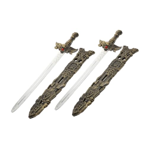DIKACA 2 Stück Plastikspielzeugmesser Für Kinderspielzeug Schwerter Cosplay- Gefälschtes Fechtschwert-Requisite -Requisiten DIKACA 2 Stück Plastikspielzeugmesser Für Kinderspielzeug Schwerter Cosplay- Gefälschtes Fechtschwert-Requisite -Requisiten von DIKACA