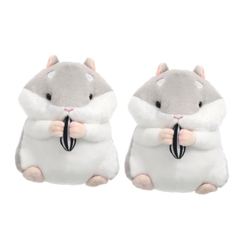 DIKACA 2 Stück Plüschtier Hamster Plüsch gefüllter Hamsterplüsch Kuscheltiere für Jungen Hamster Kuscheltiere Hamster-Plüschkissen Plüsch gefüllte Hamster PP Baumwolle Grau DIKACA 2 Stück Plüschtier Hamster Plüsch gefüllter Hamsterplüsch Kuscheltiere für Jungen Hamster Kuscheltiere Hamster-Plüschkissen Plüsch gefüllte Hamster PP Baumwolle Grau von DIKACA