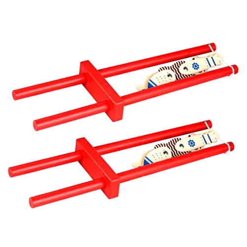 DIKACA 2 Stück Puppe ziehen kinderspielzeug interaktives kasperlfiguren hühner Hand Holzpuppen Kinderpuppe Marionette Puppendekoration lustige Puppen von DIKACA