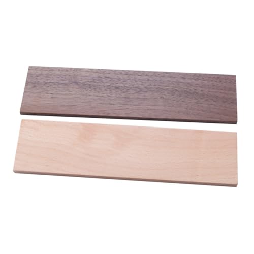 DIKACA 2 Stück Puppenhausbretter birkensperrholz Puppenhaus Holzbrett Modellbau Holzbrett Schwarznuss Holz Kleine Holzplatte kleines Dolly-Miniatur-Holzbrett Mini-Holzbrettmodelle Buche von DIKACA