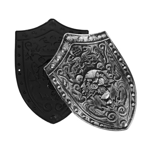 DIKACA 2 Stück Ritter Schild Löwenmotiv Mittelalterliches Rollenspiel für Jungen Faschingskostüme Halloween Cosplay Party für Fantasievolles Verkleiden DIKACA 2 Stück Ritter Schild Löwenmotiv Mittelalterliches Rollenspiel für Jungen Faschingskostüme Halloween Cosplay Party für Fantasievolles Verkleiden von DIKACA