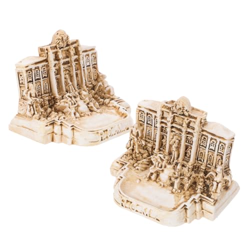 DIKACA 2 Stück Römisches Wunschbecken Modell Miniatur Skulptur Aus Römischen Gebäuden Italienische Wahrzeichen Figuren Italien Reise Dekoration Trevi Brunnen Kirchenmodell DIKACA 2 Stück Römisches Wunschbecken Modell Miniatur Skulptur Aus Römischen Gebäuden Italienische Wahrzeichen Figuren Italien Reise Dekoration Trevi Brunnen Kirchenmodell von DIKACA