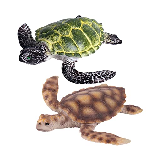 DIKACA 2 Stück Schildkrötenfiguren Schildkrötenmodell Kinderspielzeug für Meerestiere Bildungsspielzeug für kindergeschenke Schildkrötendekor Meerestiermodell DIKACA 2 Stück Schildkrötenfiguren Schildkrötenmodell Kinderspielzeug für Meerestiere Bildungsspielzeug für kindergeschenke Schildkrötendekor Meerestiermodell von DIKACA