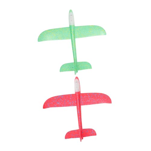 DIKACA Handwurf-Segelflugzeug-Spielzeug Für Kinder 48 cm Kunststoff-Flugzeug Mit Lustigem Flug-Segelflugzeug Für Kinder Jungen Mädchen Teenager Zufällige Farbe von DIKACA