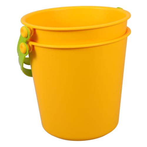 DIKACA 2 Stück Sie Sandspielzeug für Strandeimer Sandschaufeln Eiskübel wasserspielzeug kinderwasserspielzeuge Strandversorgung Sandeimer am Strand Plastik Yellow DIKACA 2 Stück Sie Sandspielzeug für Strandeimer Sandschaufeln Eiskübel wasserspielzeug kinderwasserspielzeuge Strandversorgung Sandeimer am Strand Plastik Yellow von DIKACA