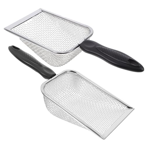 DIKACA 2 Stück Strandfilter glattes Set Haustier klein Sandsieb Muschelschaufel Sandstrand schuhlöffel Schaufel für Sandfilter Mesh-Schaufel Rostfreier Stahl DIKACA 2 Stück Strandfilter glattes Set Haustier klein Sandsieb Muschelschaufel Sandstrand schuhlöffel Schaufel für Sandfilter Mesh-Schaufel Rostfreier Stahl von DIKACA