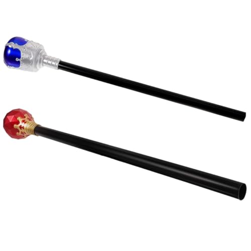 DIKACA 2 Stück Streich Babyspielzeug Königlicher Zauberstab Partygeschenke Für Kostüm Kleinkinder Halloween Cosplay Für Halloween Party Dekorationen Stock von DIKACA