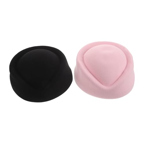 DIKACA 2 Stück Teiliges Air Hostess Beret Hüte für Damen Retro Stewardess Mütze Komfortabel und Langlebig für Halloween Bühnenauftritte und Cosplay Veranstaltungen DIKACA 2 Stück Teiliges Air Hostess Beret Hüte für Damen Retro Stewardess Mütze Komfortabel und Langlebig für Halloween Bühnenauftritte und Cosplay Veranstaltungen von DIKACA