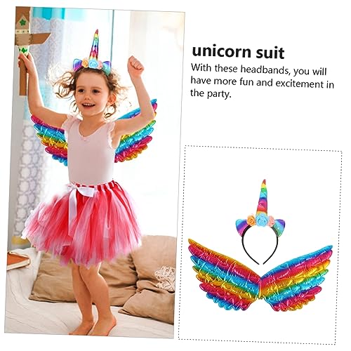 DIKACA 2 Stück Teiliges Einhorn Haarreif mit Farbenfrohen Flügeln Langlebiges Hautfreundliches Party Zubehör für Kindergeburtstag und Fantasievolles Kostüm für Mädchen und Festliche DIKACA 2 Stück Teiliges Einhorn Haarreif mit Farbenfrohen Flügeln Langlebiges Hautfreundliches Party Zubehör für Kindergeburtstag und Fantasievolles Kostüm für Mädchen und Festliche von DIKACA