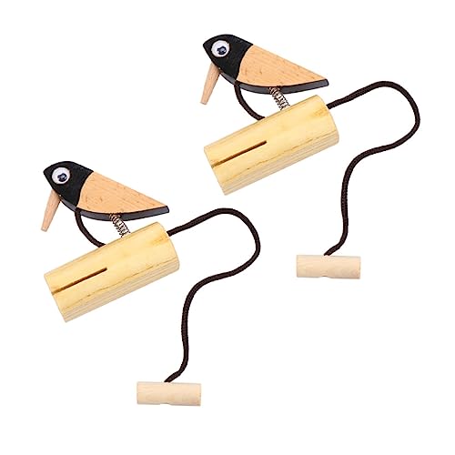 DIKACA 2 Stück Türmarkierungsanhänger Musikspielzeug für Finger-Kastagnetten-Rhythmusspielzeug Doorklingel Musikinstrumente hölzern DIKACA 2 Stück Türmarkierungsanhänger Musikspielzeug für Finger-Kastagnetten-Rhythmusspielzeug Doorklingel Musikinstrumente hölzern von DIKACA