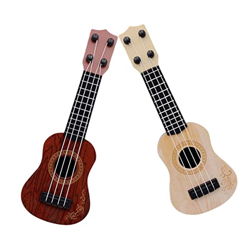 DIKACA 2 Stück Ukulele kinderinstrumente musikinstrumente Ukelele for musikinstrumente für Gitarrenmodell für Nachgemachtes Gitarrenspielzeug Plastik von DIKACA