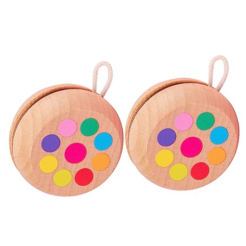 DIKACA 2 Stücke Yo Yo Kleinkind Fingertip Ball Fingertip Ball Finger Holz von DIKACA