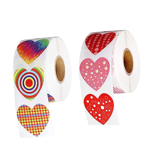 DIKACA 2 verpackung packwürfel wickeltischaufsatz süssigkeiten mitgebsel wickeltischwärmer stickerbögen geschke Selbstklebende Dichtungsaufkleber Modelabel in Herzform von DIKACA