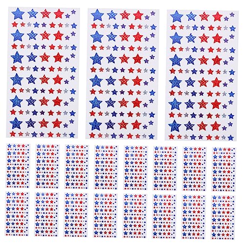 DIKACA 20 Blatt Glitzerstern Aufkleber Selbstklebende Fünfzackige Aufkleber für DIY Bastelarbeiten Belohnungsaufkleber für Erwachsene Vielseitig Einsetzbar DIKACA 20 Blatt Glitzerstern Aufkleber Selbstklebende Fünfzackige Aufkleber für DIY Bastelarbeiten Belohnungsaufkleber für Erwachsene Vielseitig Einsetzbar von DIKACA