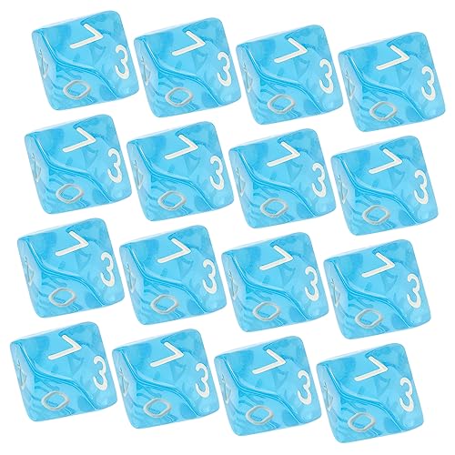 DIKACA 20 Stück 10 zehn Spiel einseitig ästhetisch Acryl Blue von DIKACA
