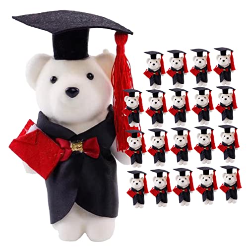 DIKACA 20 Stück Abschlussfeier Der Puppe Tragen Abschlussbouquet Plüsch-abschlusspuppen Minibär Gewichtetes Stofftier Strauß Kleine Abschluss-plüschtiere Bären Mini Bär Plüsch Polyester DIKACA 20 Stück Abschlussfeier Der Puppe Tragen Abschlussbouquet Plüsch-abschlusspuppen Minibär Gewichtetes Stofftier Strauß Kleine Abschluss-plüschtiere Bären Mini Bär Plüsch Polyester von DIKACA