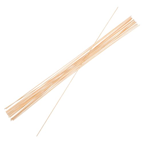DIKACA 20 Stück Drachen-kit Webmaterial Kite Support Accessoires Drachenstützstangen DIY Drachen Birdcage Construction Sticks Vogelkäfigstäbe Basteldübelstangen Webstöcke Bambus Beige von DIKACA