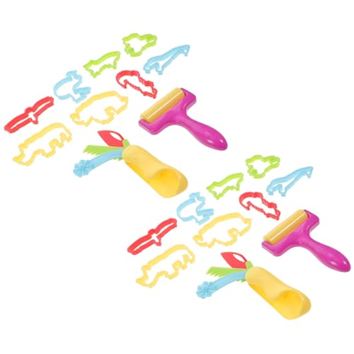 DIKACA 20 Stück Farbenfrohe Tonform -Set bastelsets+für+ bastel Set für DIY Modellierformen Hey Party Modell aus ton selber Machen Schokoladenbackmodelle Plastik von DIKACA