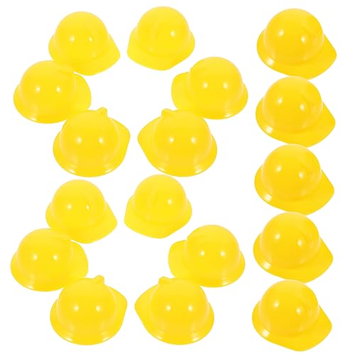 DIKACA 20 Stück Haustier Hut halllowen plastikenten tortendeko firmung DIY-Zubehör tortendeko Einschulung Puppe mini Mini-BAU-Puppenmütze Minihüte basteln Miniatur-Bauhut Yellow DIKACA 20 Stück Haustier Hut halllowen plastikenten tortendeko firmung DIY-Zubehör tortendeko Einschulung Puppe mini Mini-BAU-Puppenmütze Minihüte basteln Miniatur-Bauhut Yellow von DIKACA