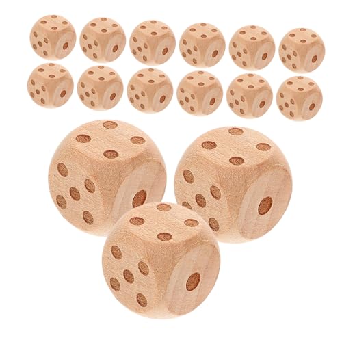 DIKACA 20 Stück Holzwürfel Mini-Würfel Partyspielwürfel Kompakter Unterhaltungswürfel Würfel Masse Ziffernwürfel aus Holz Würfel für Spiel tragbare Würfel Würfelersatz Spieleprop hölzern DIKACA 20 Stück Holzwürfel Mini-Würfel Partyspielwürfel Kompakter Unterhaltungswürfel Würfel Masse Ziffernwürfel aus Holz Würfel für Spiel tragbare Würfel Würfelersatz Spieleprop hölzern von DIKACA