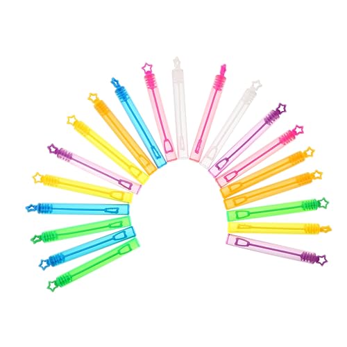 DIKACA 20 Stück Leere Flasche Hausgemachte Blasen Bausatz Tragbar Party Zauberstab Blasenblase Flasche Leere Blasenlösungsflaschen Blasenmacher Seifenblasenflaschen Blasenstab-kit Plastik von DIKACA