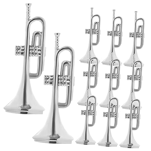 DIKACA 20 Stück Mini Kunststoff Musikinstrument Weihnachtskranz DIY Instrument Ornament Party Supply von DIKACA