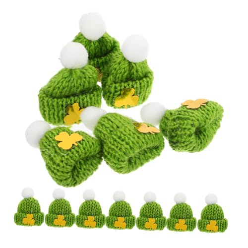 DIKACA 20 Stück Mini Wollmützen Schmuck Mützen Strickzubehör DIY Bastelhut Ornamente Kopfschmuck Herstellungszubehör DIY Herstellungszubehör DIY Kunstbedarf DIY Bastelbedarf von DIKACA