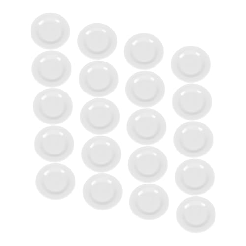DIKACA 20 Stück Miniatur-Puppenhausgeschirr Kitchen Accessories mutfak aksesuarları ziernieten kucheltier Requisiten für das Szenenlayout dekoratives Mini-Essenstablett- Plastik Weiß DIKACA 20 Stück Miniatur-Puppenhausgeschirr Kitchen Accessories mutfak aksesuarları ziernieten kucheltier Requisiten für das Szenenlayout dekoratives Mini-Essenstablett- Plastik Weiß von DIKACA