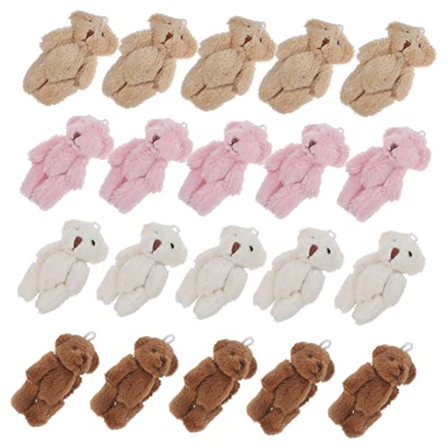DIKACA 20 Stück Miniaturbären für die Babyparty sammlerstücke stofftiere Geschenkdekoration schlüsselanhänger seat geburtstagsdekoration Kleiner Bär zum Basteln Minibären Mini-Bär Plüsch DIKACA 20 Stück Miniaturbären für die Babyparty sammlerstücke stofftiere Geschenkdekoration schlüsselanhänger seat geburtstagsdekoration Kleiner Bär zum Basteln Minibären Mini-Bär Plüsch von DIKACA