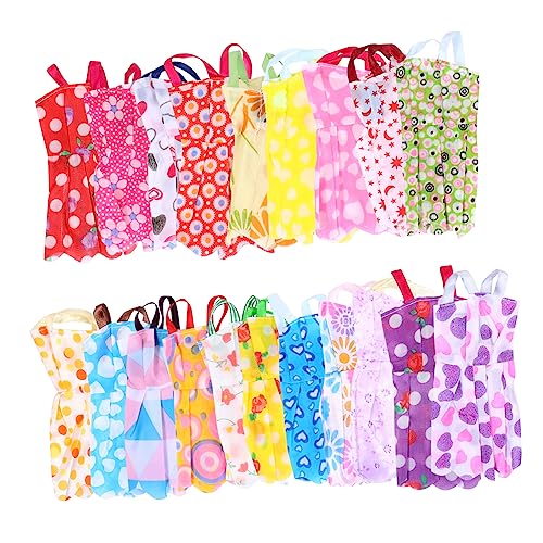 DIKACA 20 Stück Puppenkleider - Puppenkleidung - Kleider Für Puppen - Kinderkleider - Prinzessinnen Puppenaccessoires von DIKACA