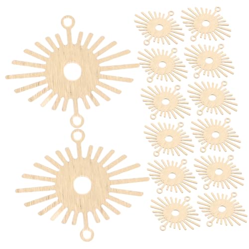 DIKACA 20 Stück Sonnenblumen Anhänger Für Schmuck Halsketten Ohrringe Blumenformen Verbindungsstücke Charm Anhänger Zur Schmuckherstellung Hohler Runder Anhänger Sonnenförmige von DIKACA