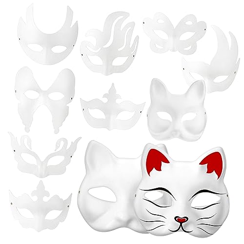 DIKACA 20 Stück Teiliges DIY Papiermasken zum Bemalen Leichte und Bequeme Unbemalte Masken für Karneval Cosplay und Maskenball Geeignet für Frauen und Erwachsene Vielseitige Bastelmasken DIKACA 20 Stück Teiliges DIY Papiermasken zum Bemalen Leichte und Bequeme Unbemalte Masken für Karneval Cosplay und Maskenball Geeignet für Frauen und Erwachsene Vielseitige Bastelmasken von DIKACA