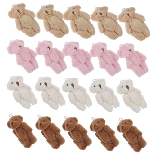 DIKACA 20 Stück Teiliges Mini Plüschbären Weiche Mini Tierchen DIY Haarschmuck Taschenanhänger Geburtstags und Hochzeitsgeschenke DIKACA 20 Stück Teiliges Mini Plüschbären Weiche Mini Tierchen DIY Haarschmuck Taschenanhänger Geburtstags und Hochzeitsgeschenke von DIKACA